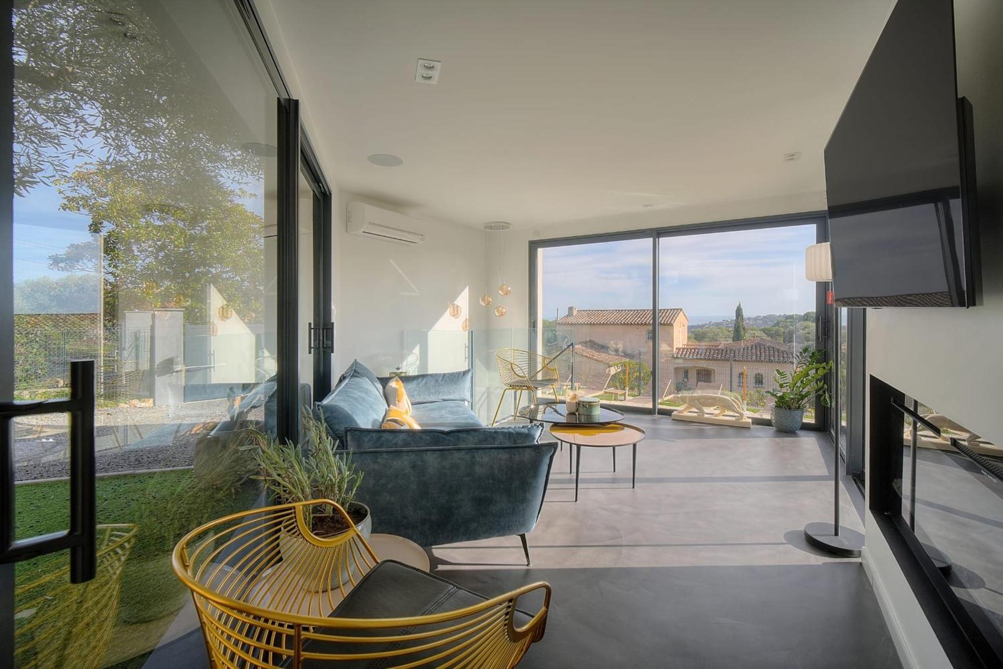 Immogroom - Superbe Villa - Piscine - Vue Mer - Parking - Clim Vallauris Buitenkant foto