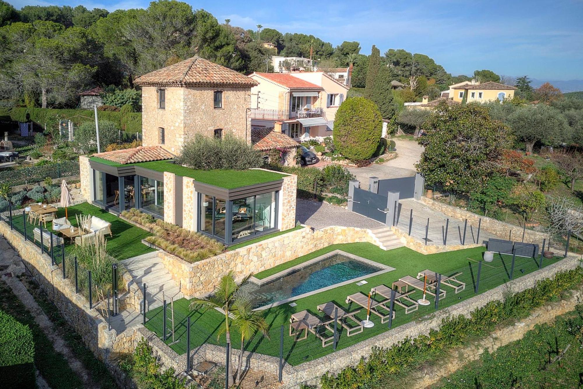 Immogroom - Superbe Villa - Piscine - Vue Mer - Parking - Clim Vallauris Buitenkant foto